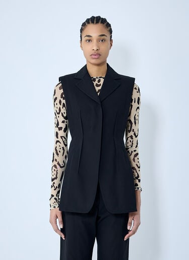 Oca Tailored Vest Sportmax Oca Tailored Vest Black spx0260005