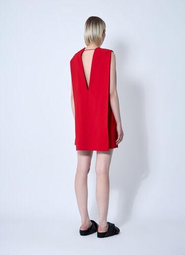 Sportmax V 领束腰迷你连衣裙  红色 spx0260010