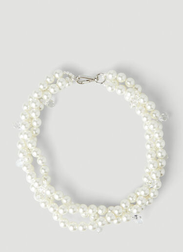 Simone Rocha 트위스트 네크리스 크림 sra0250022