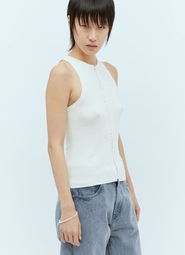 스티치 디테일 탱크 탑 St. Agni 스티치 디테일 탱크 탑 화이트 sta0255014
