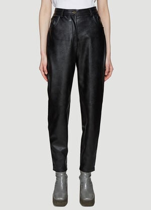 Stella McCartney Hailey Faux Leather Trousers Black stm0237009