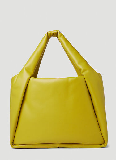 Circle Logo Padded Tote Bag Stella McCartney Circle Logo Padded Tote Bag Yellow stm0251038