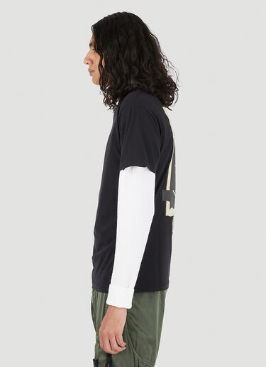 믹스드 미디어 프린트 티셔츠 Stone Island 믹스드 미디어 프린트 티셔츠 블랙 sto0145022