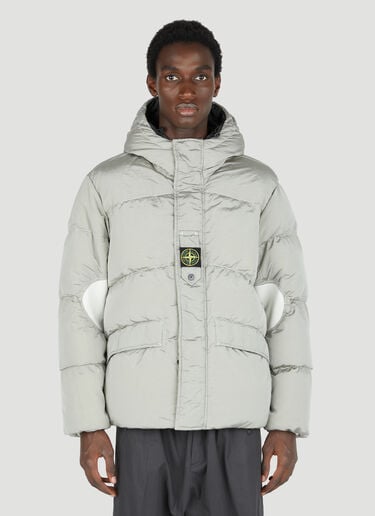 Hooded Down Jacket Stone Island Hooded Down Jacket Cream sto0154021