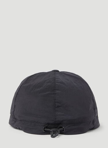 Stone Island 로고 자수 베이스볼 캡 블랙 sto0154092