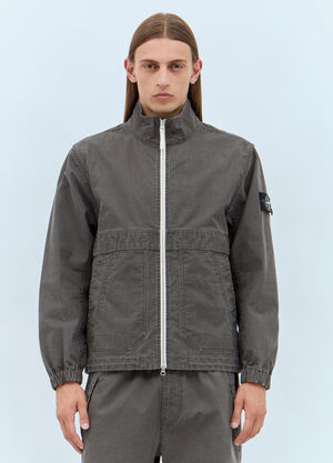 Stone Island 拼接结构夹克  灰色 sto0158001