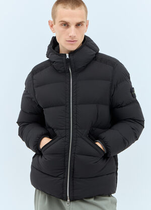 Stone Island 连帽羽绒夹克 黑色 sto0158018
