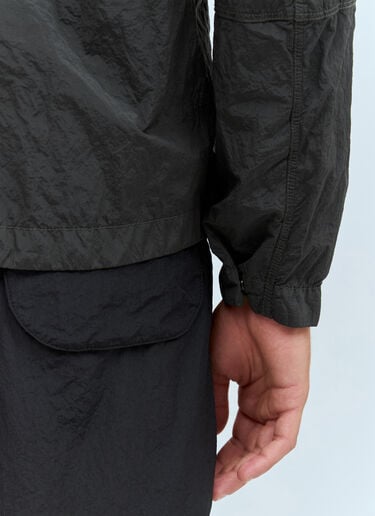 Stone Island Zip-Up Overshirt Grey sto0158030