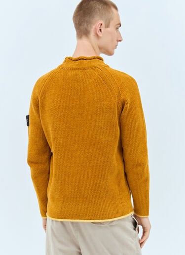 로고 패치 스웨터 Stone Island 로고 패치 스웨터 옐로우 sto0158035