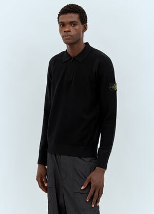 Stone Island Wool-Blend Sweater Black sto0158037