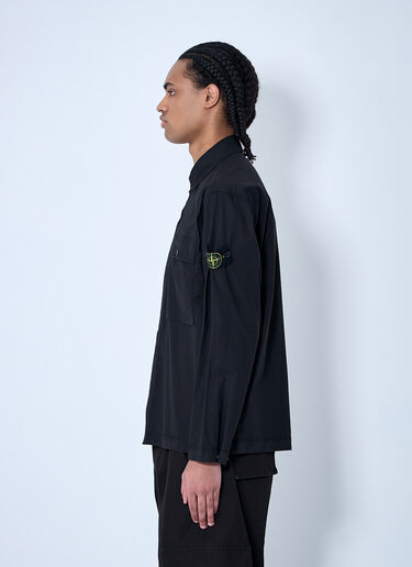 면 텔라 오버셔츠 Stone Island 면 텔라 오버셔츠 블랙 sto0160004