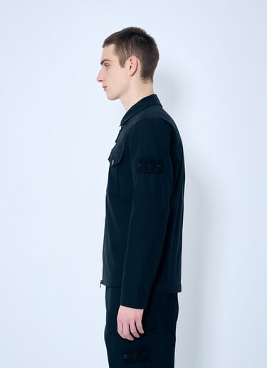 Ghost Jacket With Logo Patch Stone Island Ghost Jacket With Logo Patch Black sto0160008