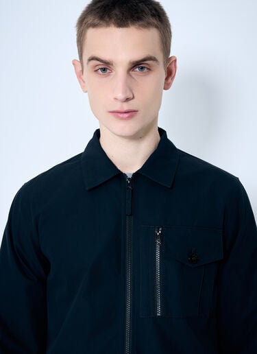 Ghost Jacket With Logo Patch Stone Island Ghost Jacket With Logo Patch Black sto0160008
