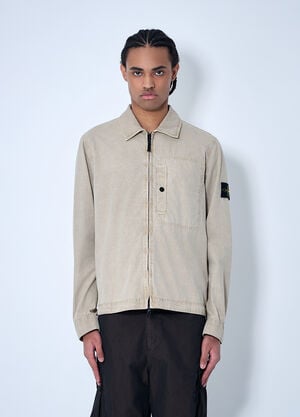 Stone Island Compass Patch Shirt Beige sto0160012