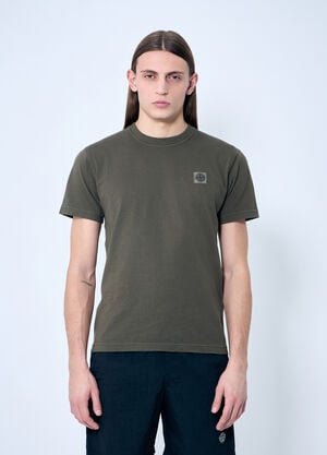 Stone Island Logo Patch T-Shirt Green sto0160013