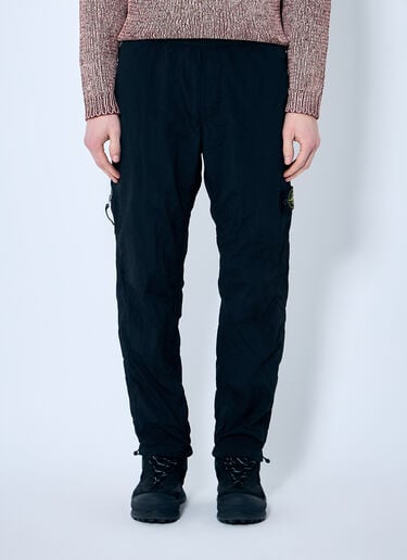Stone Island 罗盘贴饰运动裤  黑色 sto0160016