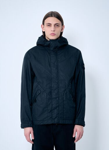 Stone Island Short Parka Jacket Black sto0160030