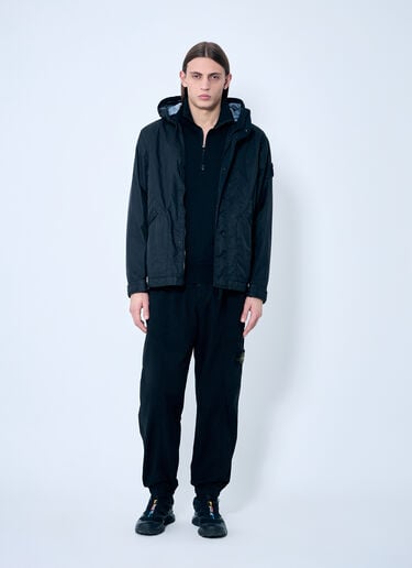 Stone Island Short Parka Jacket Black sto0160030