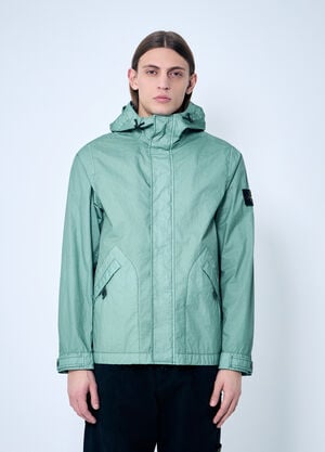 Stone Island Short Parka Jacket Green sto0160031