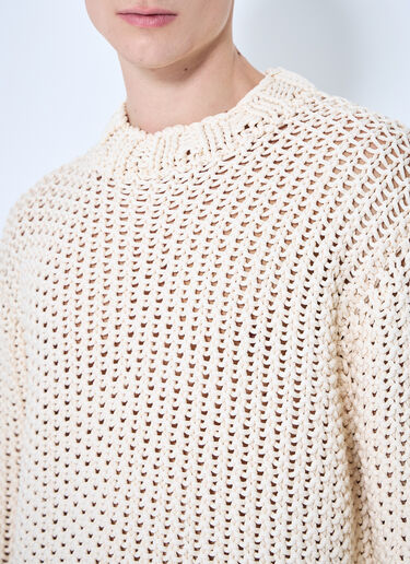 Stone Island 크루넥 크로셰 스웨터 베이지 sto0160039