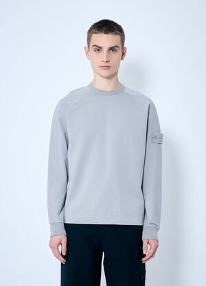 Stone Island Ghost Logo Patch Sweatshirt Grey sto0160043