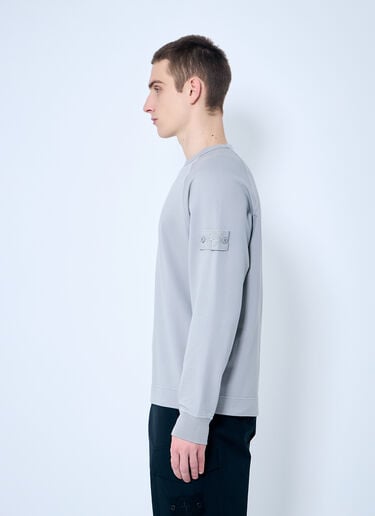 Stone Island 고스트 로고 패치 맨투맨  그레이 sto0160043