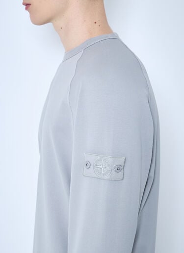 Stone Island 고스트 로고 패치 맨투맨  그레이 sto0160043