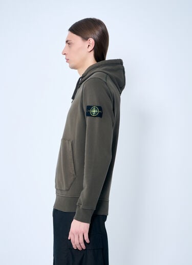 コンパス パッチ フード付きスウェットシャツ Stone Island コンパス パッチ フード付きスウェットシャツ グリーン sto0160051