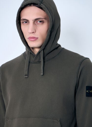 コンパス パッチ フード付きスウェットシャツ Stone Island コンパス パッチ フード付きスウェットシャツ グリーン sto0160051