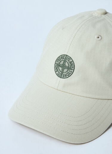 로고 모티프 베이스볼 캡 Stone Island 로고 모티프 베이스볼 캡 베이지 sto0160055