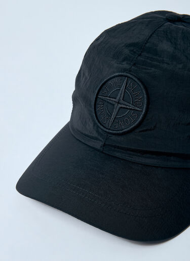 로고 모티프 베이스볼 캡 Stone Island 로고 모티프 베이스볼 캡 블랙 sto0160056