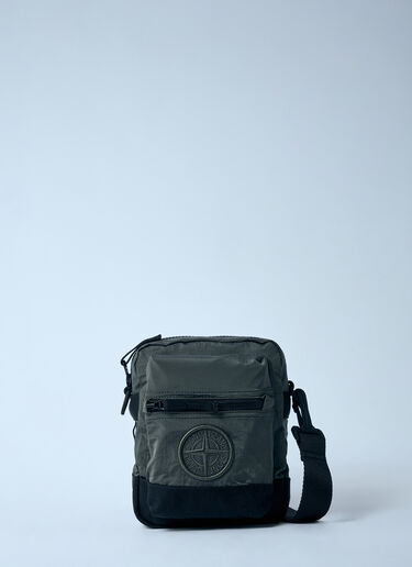 Logo Patch Crossbody Bag Stone Island Logo Patch Crossbody Bag Green sto0160063