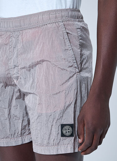 Stone Island 徽标贴饰短裤  粉色 sto0160066
