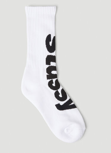 Big Helvetica Socks Stüssy Big Helvetica Socks White sts0152034