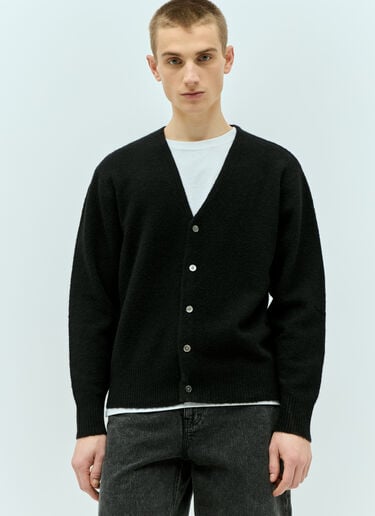 Stüssy Brushed Wool-Blend Knit Cardigan Black sts0153030