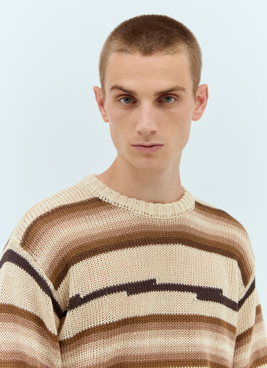 Tonal Stripe Sweater Stüssy Tonal Stripe Sweater Beige sts0157004