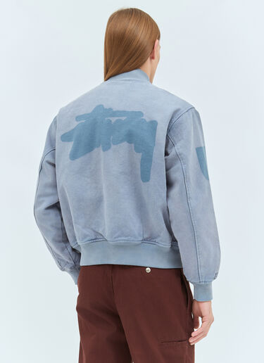 Ghost Logo Varsity Jacket Stüssy Ghost Logo Varsity Jacket Blue sts0159001