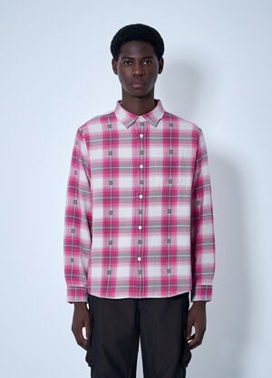 Stüssy Motif Plaid Shirt Pink sts0160005