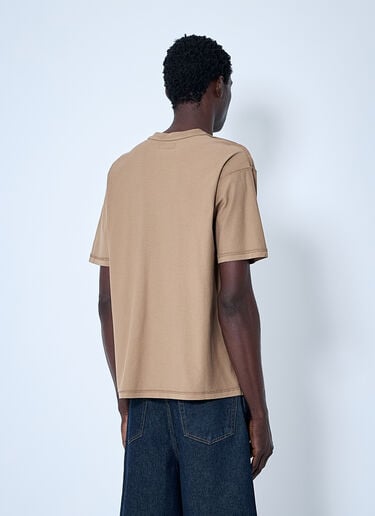 Logo Motif T-Shirt Stüssy Logo Motif T-Shirt Brown sts0160008