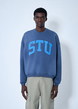 Stüssy Logo Motif Sweatshirt Blue sts0160009