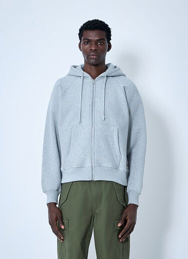 Hooded Zip-Up Sweatshirt Stüssy Hooded Zip-Up Sweatshirt Grey sts0160012