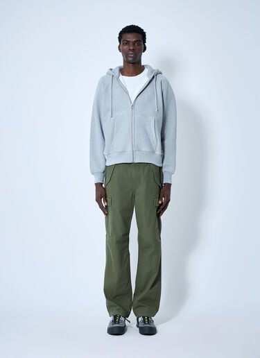 Hooded Zip-Up Sweatshirt Stüssy Hooded Zip-Up Sweatshirt Grey sts0160012
