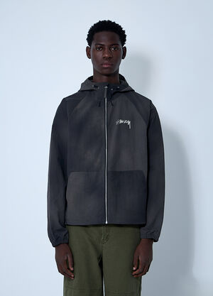 Stüssy Beach Shell Wave Dye Jacket Black sts0161005