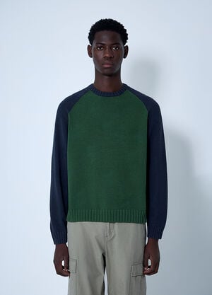 Stüssy Colour-Block Sweater Green sts0161006
