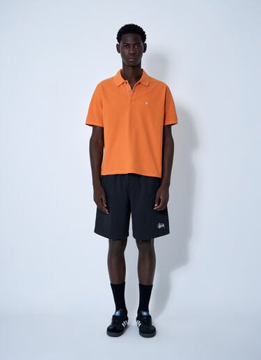 Stüssy 徽标图案 polo 衫 橙色 sts0161008