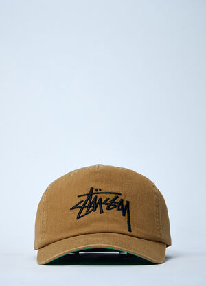 Stüssy Logo Motif Baseball Cap Brown sts0161015