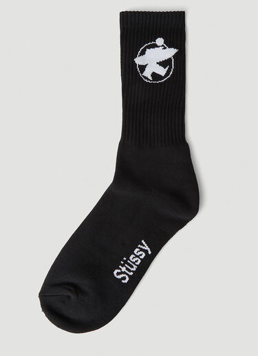 서프맨 크루 양말 Stüssy 서프맨 크루 양말 블랙 sts0350023
