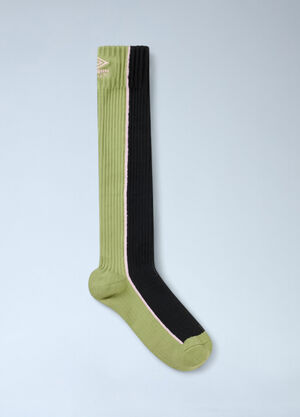 Stine Goya x Umbro Logo Embroidery Rib Socks Green stu0261001