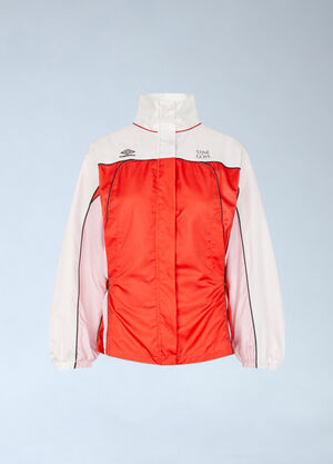 Stine Goya x Umbro Logo Motif Windbreaker Jacket Red stu0261003
