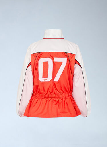 Stine Goya x Umbro Logo Motif Windbreaker Jacket Red stu0261003
